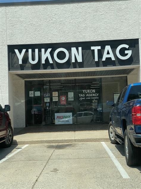 Yukon tag agency - Bethel Acres Tag Agency is a Auto tag agency located at 17804 OK-102, Shawnee, Oklahoma 74801, US. The establishment is listed under auto tag agency category. It has received 38 reviews with an average rating of 4.8 stars.